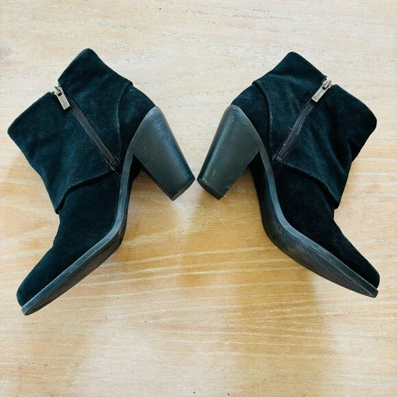 Jessica Simpson Caufield size 8 suede zip booties in black - Picture 7 of 8
